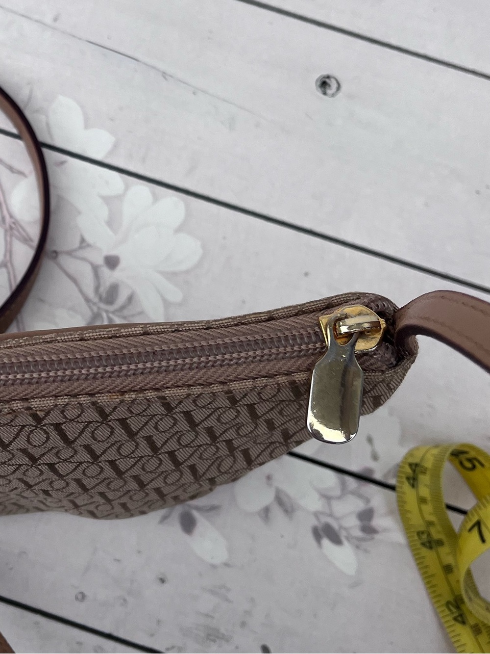 Valentino Garavani Brown Beige Monogram Crossbody Bag - Picture 11 of 11